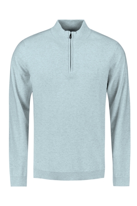 NO-EXCESS pullover half zip melange
